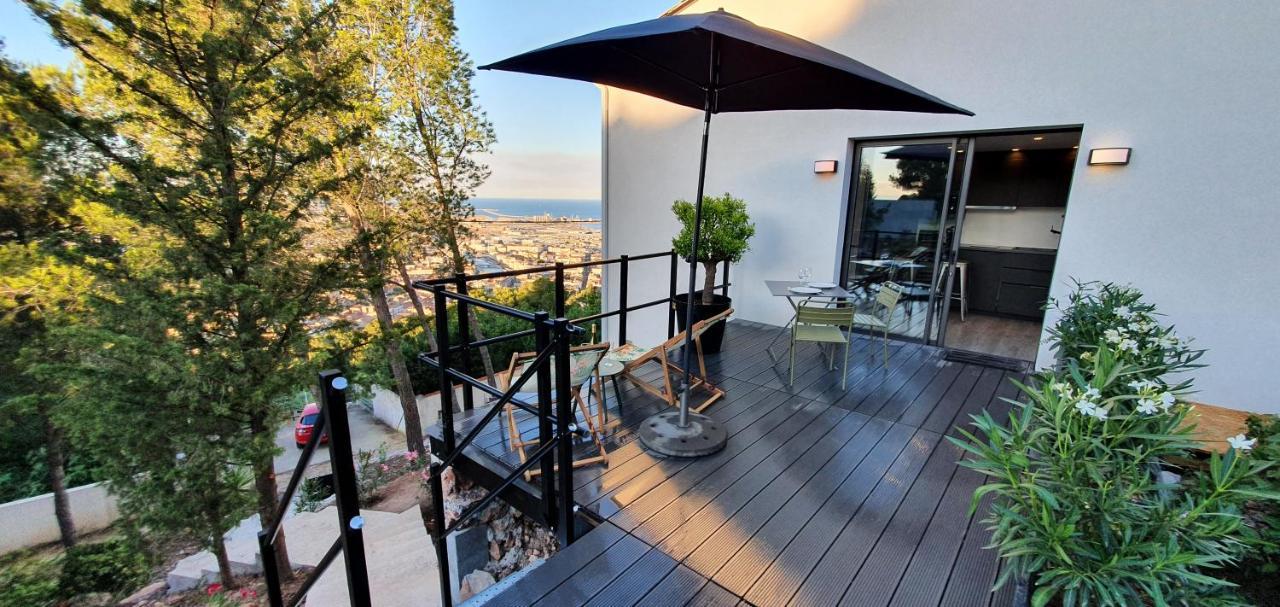 Le Rouquier Studio Terrasse, Vue Exceptionnelle, Climatisation Sète Kültér fotó